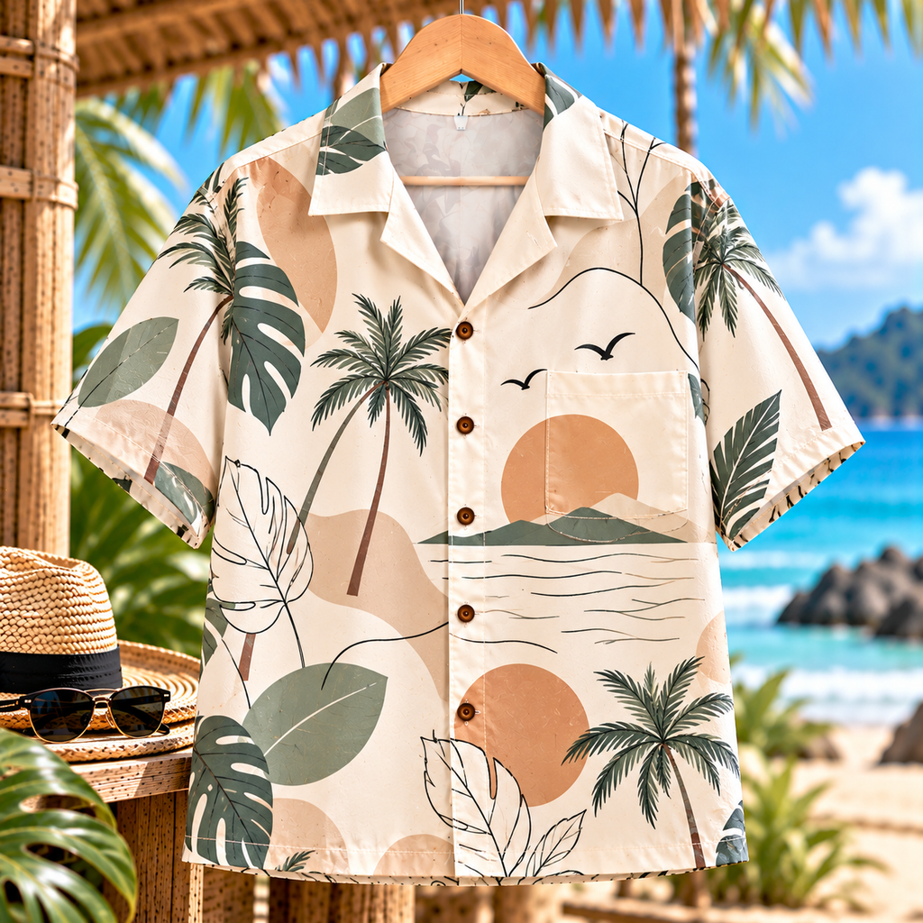 Hawaiian Shirts  ลายมินิมอลเกาหลี